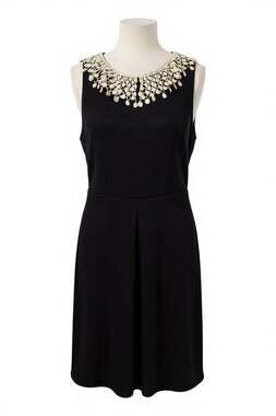 Free People Waffle Knit Crochet Lace Collar Mini Dress Black Size XS